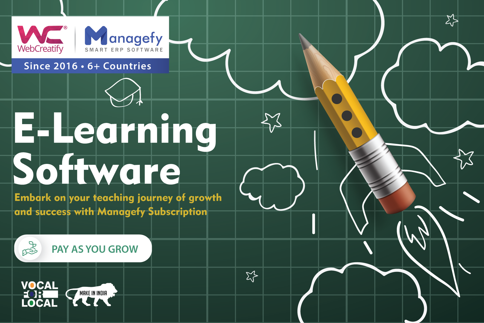 WebCreatify School ERP dashboard